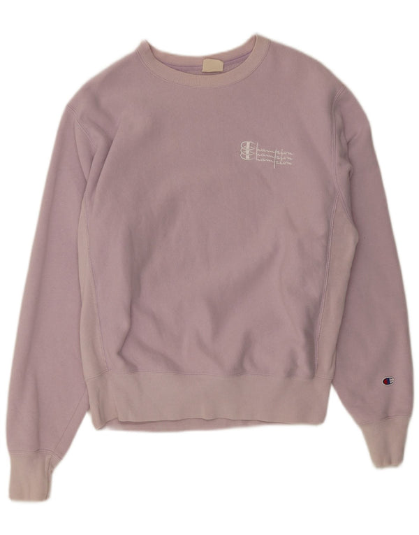 Champion Sweat-shirt surdimensionné pour femme UK 14 Coton violet moyen