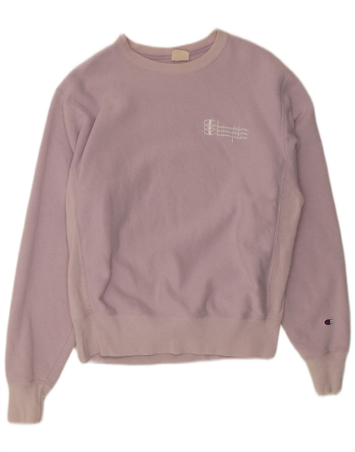 Champion Sweat-shirt surdimensionné pour femme UK 14 Coton violet moyen