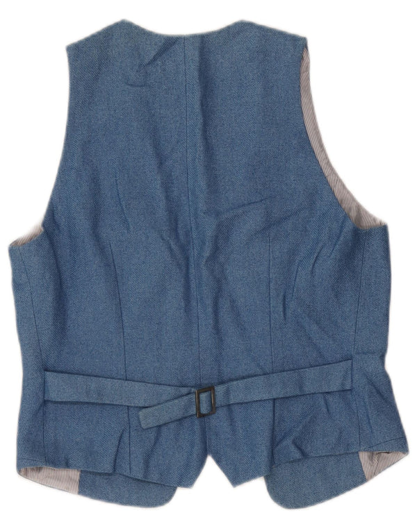 Toast Gilet OPEN Femme UK 6 XS Bleu Coton