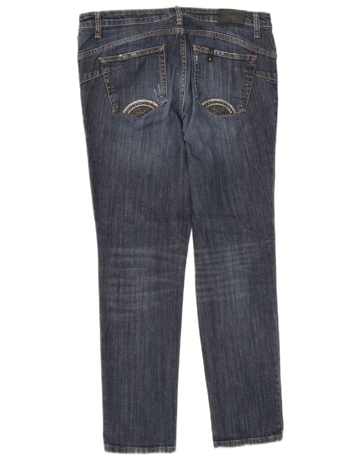 Liu Jo Jean Slim effet vieilli W31 L28 en coton bleu pour femme