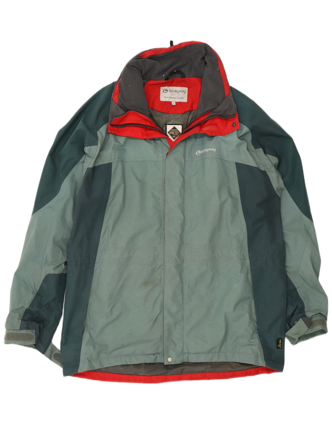 Sprayway Veste de pluie Gore-Tex pour homme UK 40 Large Vert Colorblock Polyamide