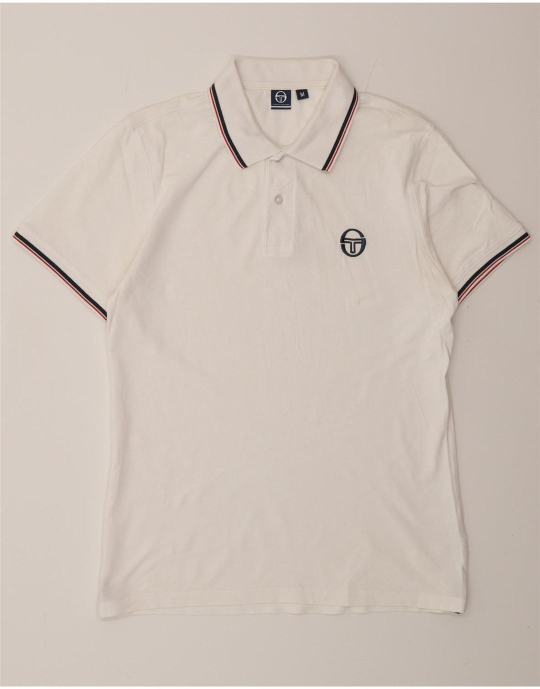 SERGIO TACCHINI Polo Homme Blanc Moyen Coton