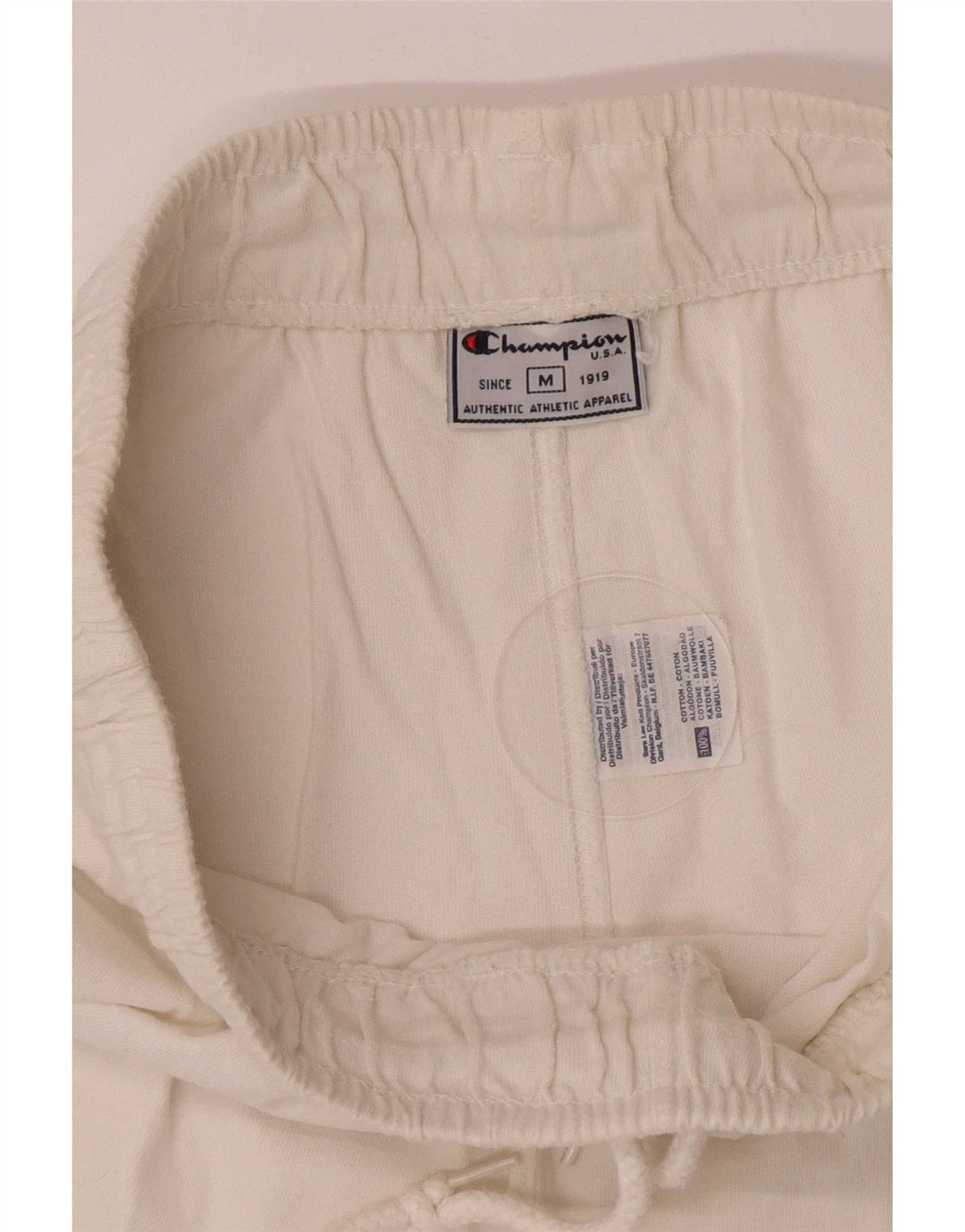 Champion Pantalon de survêtement pour femme UK 12 Medium White Cotton
