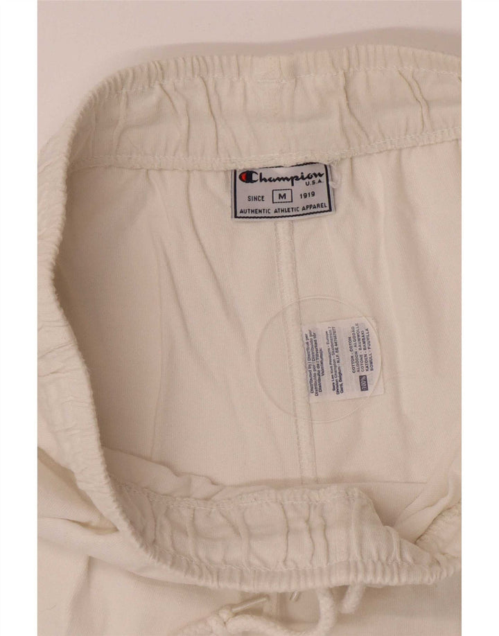Champion Pantalon de survêtement pour femme UK 12 Medium White Cotton