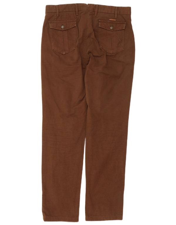 Massimo Dutti Pantalon chino coupe décontractée pour homme EU 40 Medium W31 L32 Marron