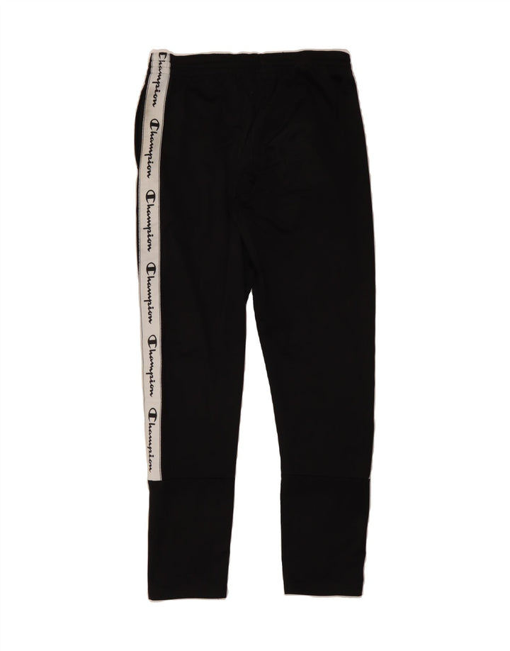 CHAMPION Mens Graphic Tracksuit Trousers Medium  Black Colourblock Vintage Champion and Second-Hand Champion from Messina Hembry 