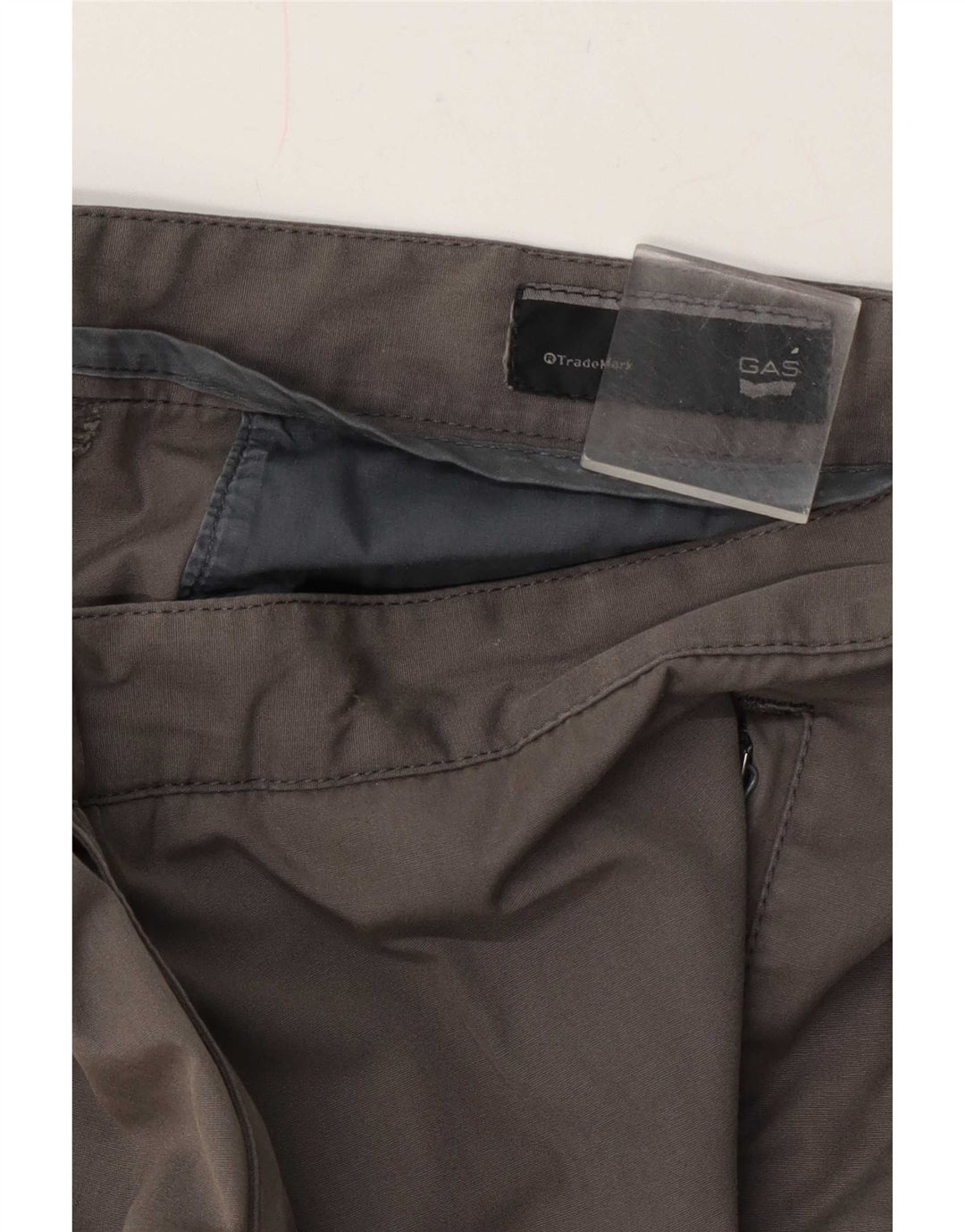 Gas Pantalon décontracté droit pour homme W34 L32 Gris