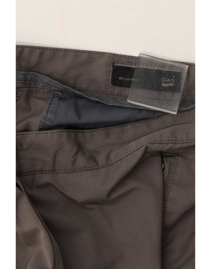 Gas Pantalon décontracté droit pour homme W34 L32 Gris