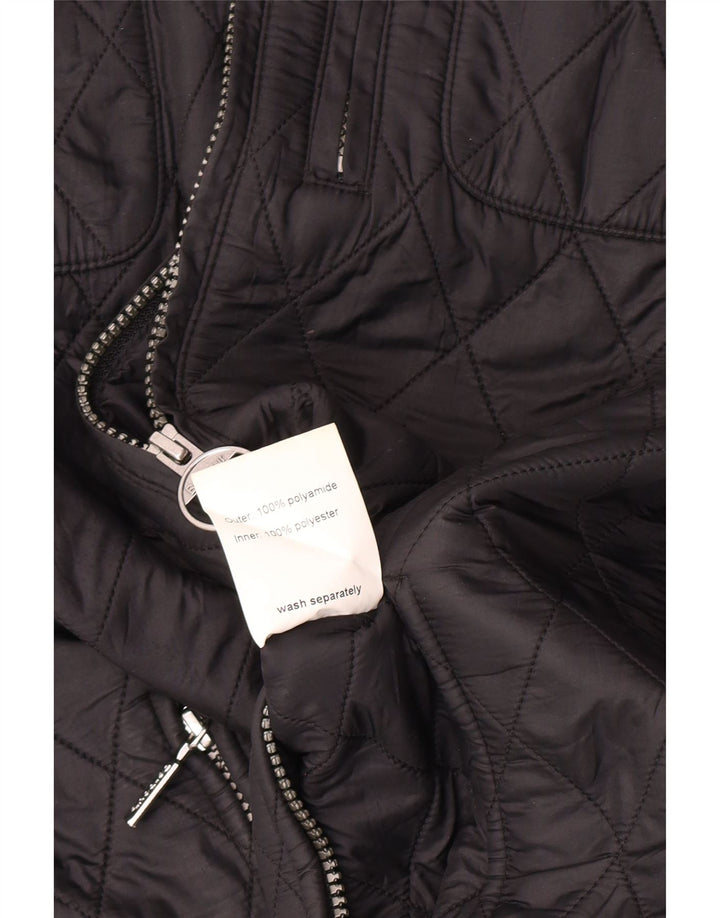 Barbour Veste matelassée pour femme UK 12 Medium Noir Polyamide