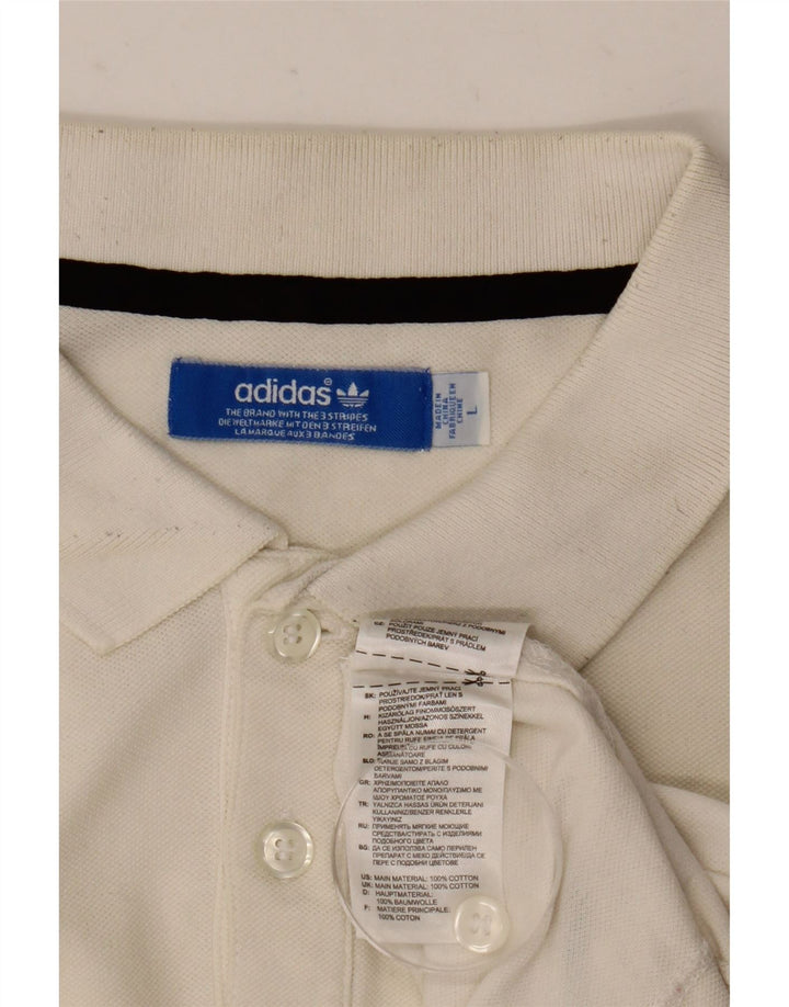 Adidas Polo Homme Grand Blanc Coton
