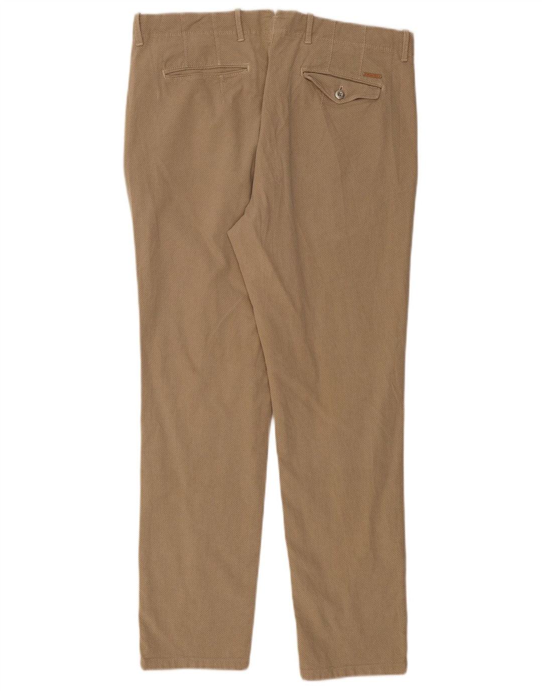 MASSIMO DUTTI Pantalon Chino Coupe Slim Homme EU 46 XL W36 L30 Coton Beige