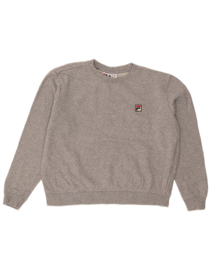 Fila Sweat-shirt pour femme UK 16 Large Gris Coton