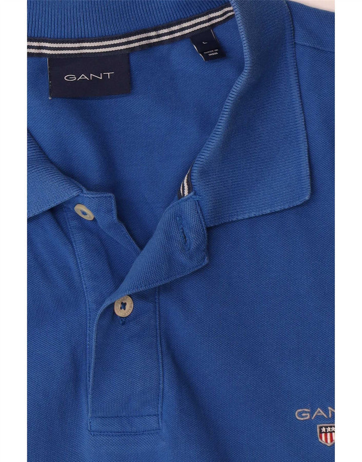 Gant Polo Homme Grand Bleu Coton