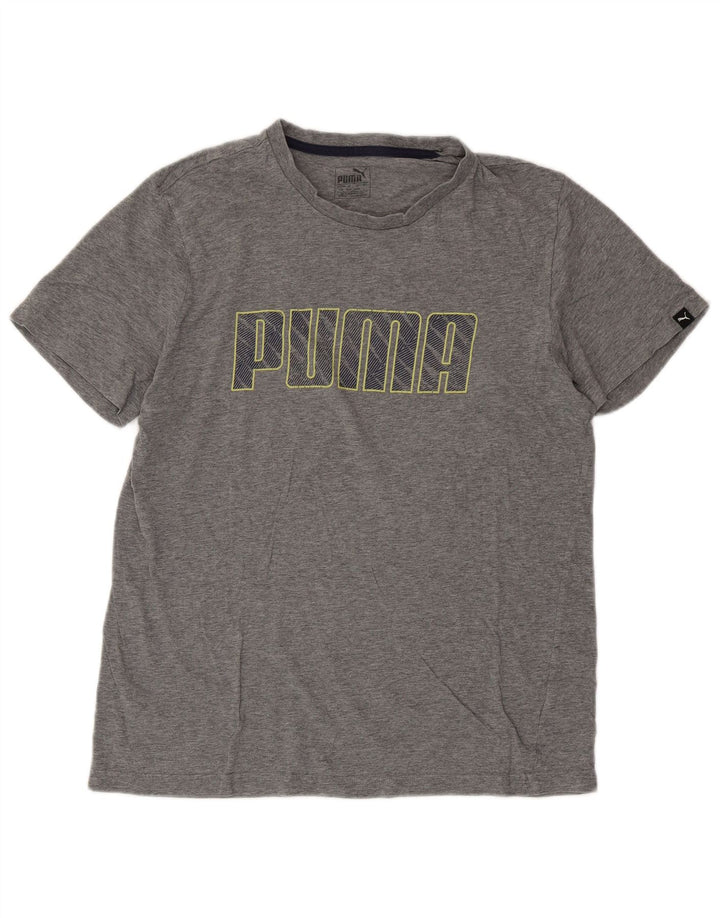 PUMA T-shirt graphique pour hommes, grand, gris