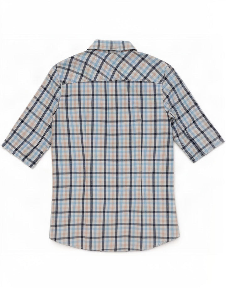 Tommy Hilfiger Chemise à manches courtes pour femme US 8 Medium Vichy multicolore