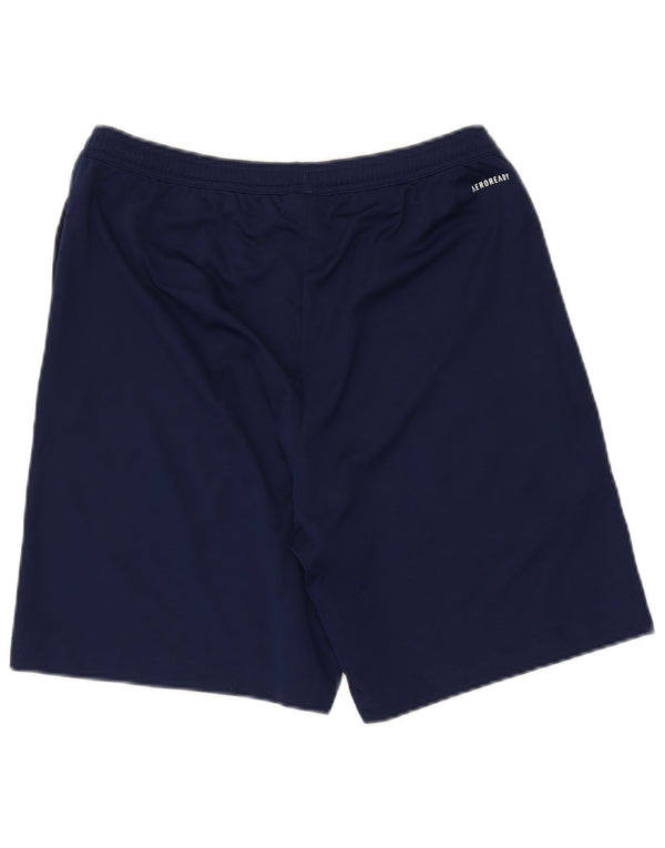 Adidas Mens Aeroready Sport Shorts Medium  Navy Blue Polyester