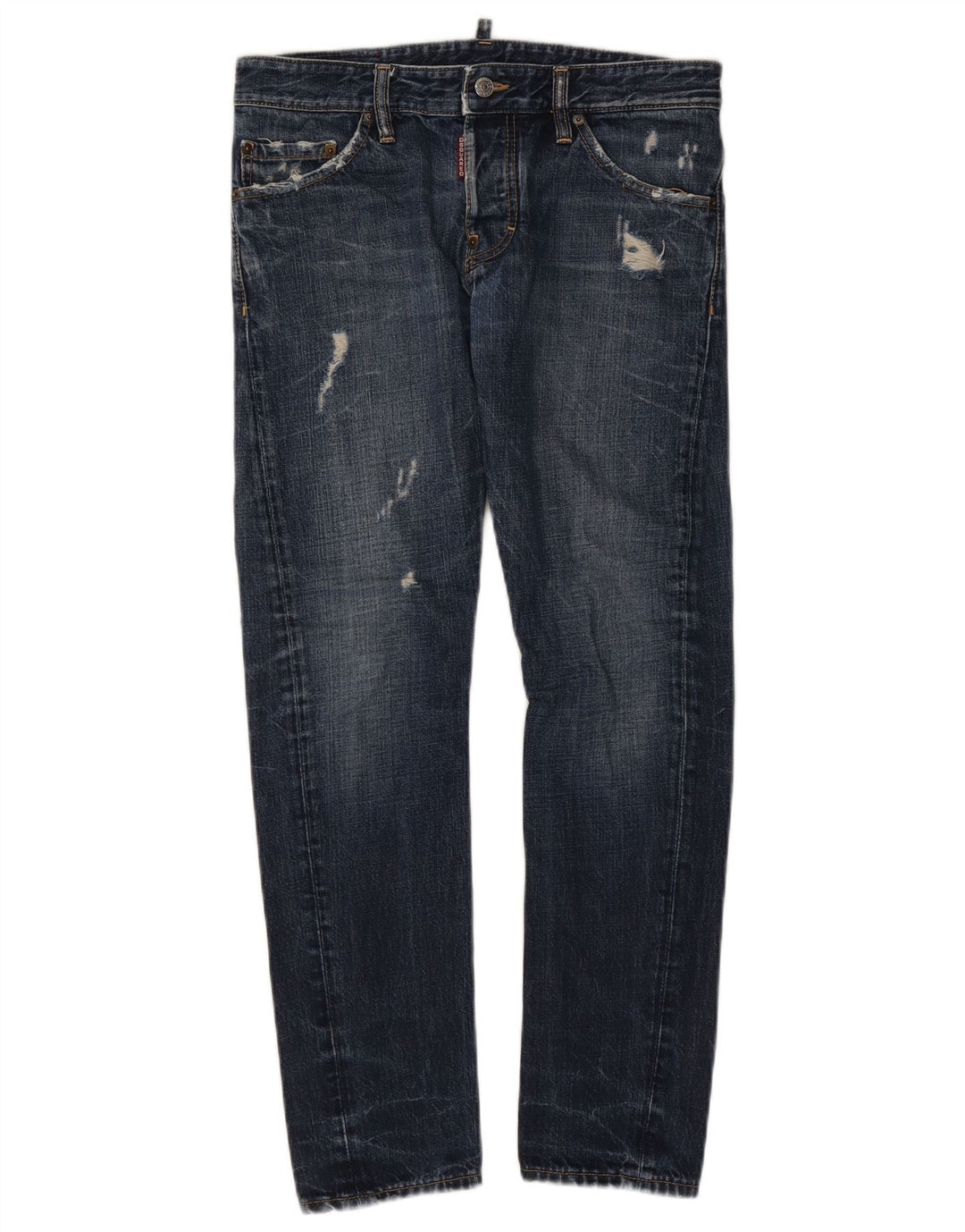 Dsquared Femme Jean Slim En Détresse IT 46 Large W32 L29 Coton Bleu