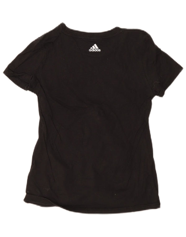 Adidas T-Shirt Graphique Fille 11-12 ans Noir Coton
