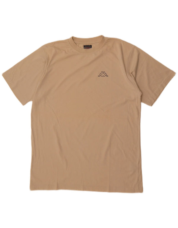 Kappa T-Shirt Homme Top Large Beige Coton
