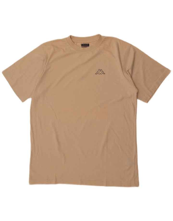 Kappa T-Shirt Homme Top Large Beige Coton