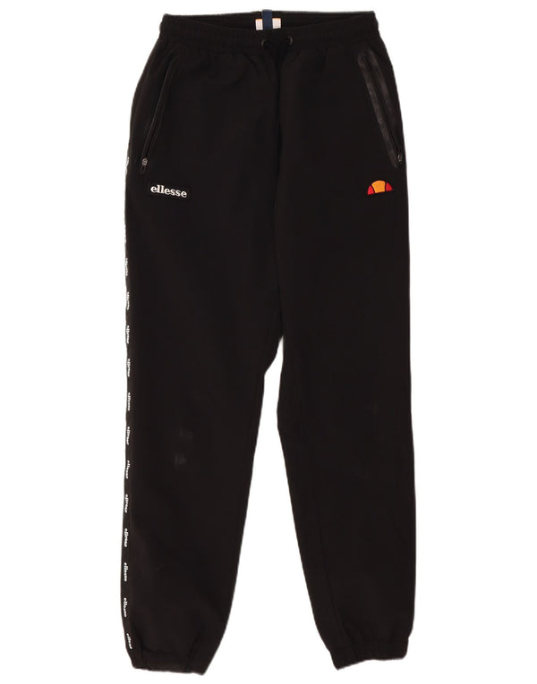 Ellesse Pantalon de survêtement graphique pour homme Petit noir Polyester