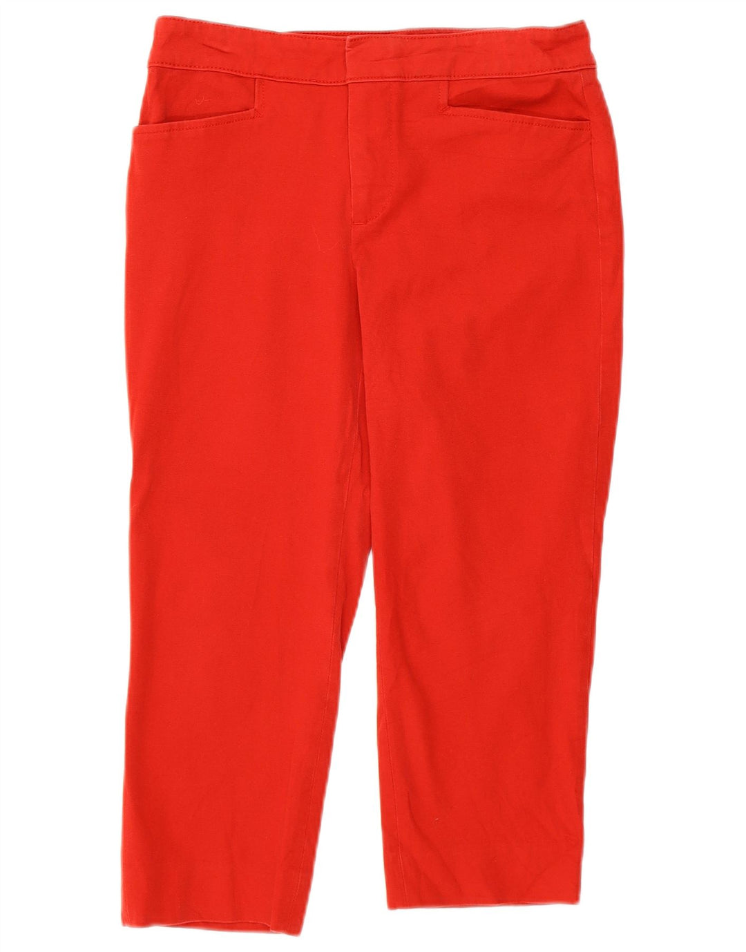 Chaps Pantalon Capri Droit Femme US 4 Small W28 L20 Coton Rouge