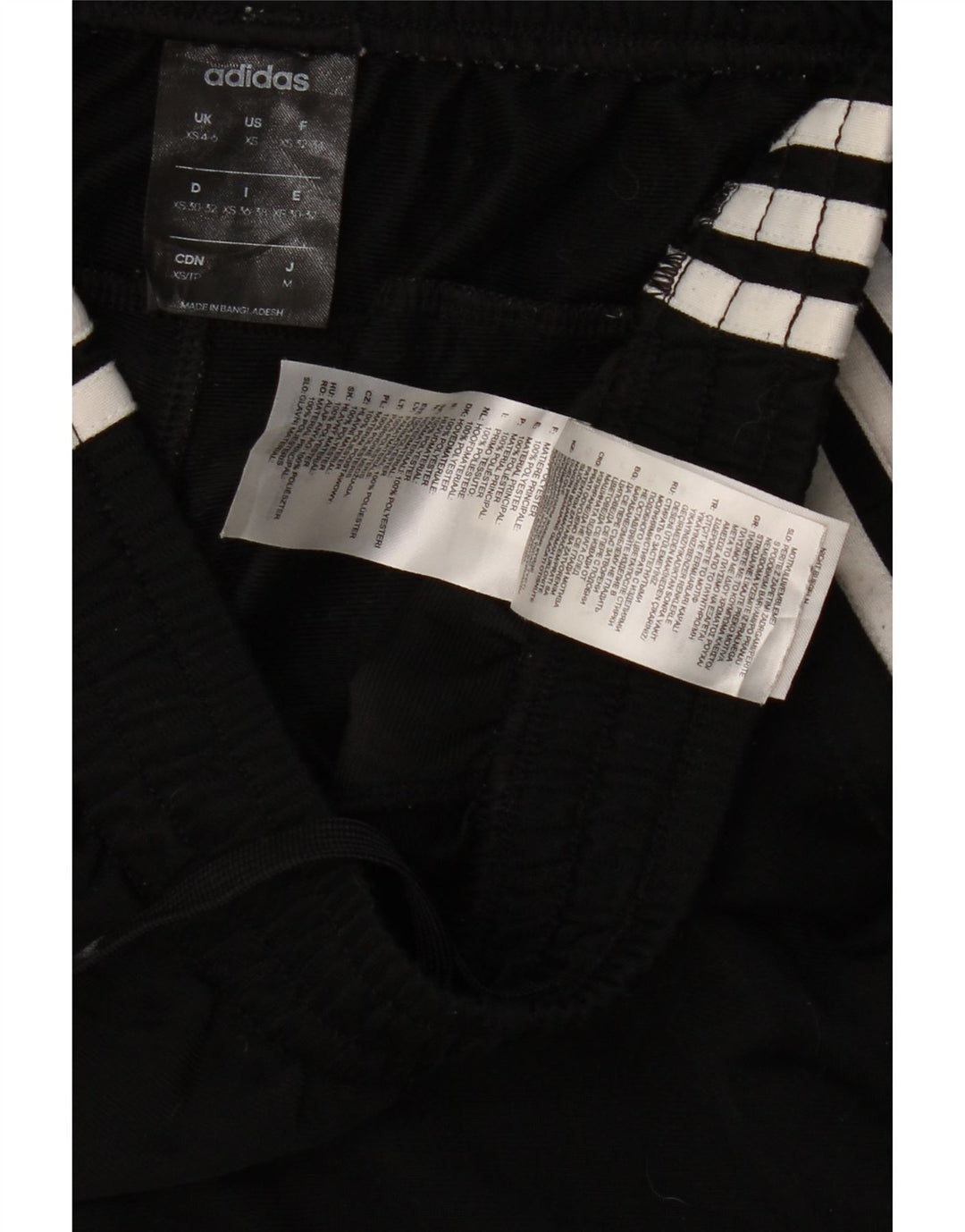 ADIDAS Pantalon de survêtement pour femme UK 4/6 XS Noir Polyester