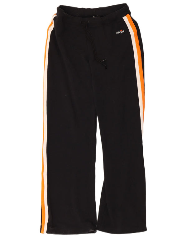 Ellesse Pantalon de survêtement pour femme UK 12 Medium Black Colourblock Cotton