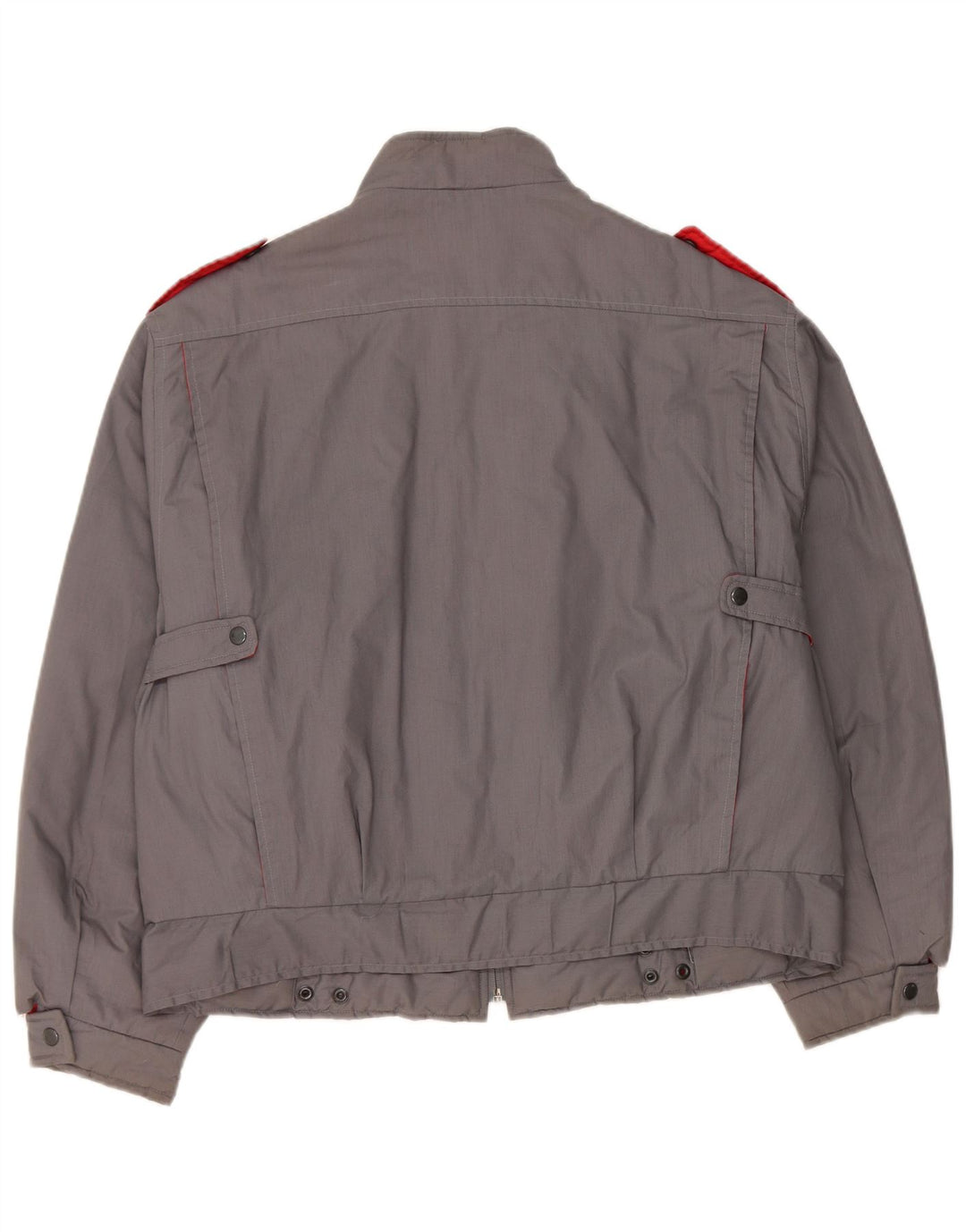 vintage Femmes Surdimensionné Militaire Bomber Jacket IT 48 XL Bleu Marine