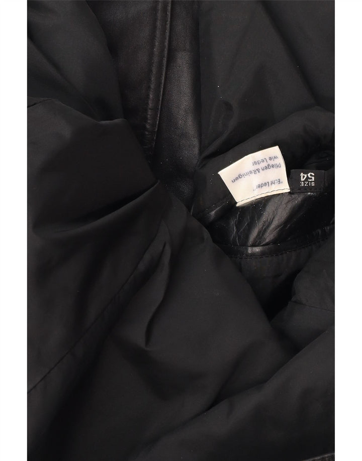 Veste en cuir homme vintage UK 38 Cuir noir moyen
