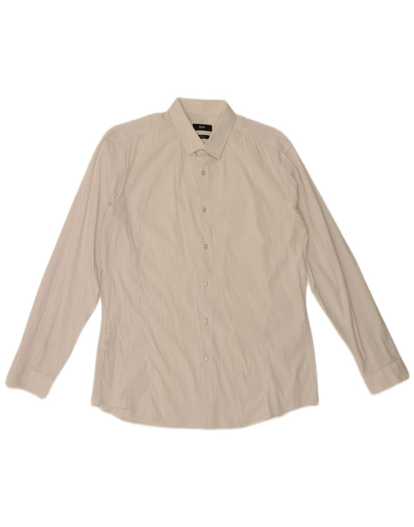 Hugo Boss Chemise Slim Fit Homme Taille 42 Grand Coton Blanc