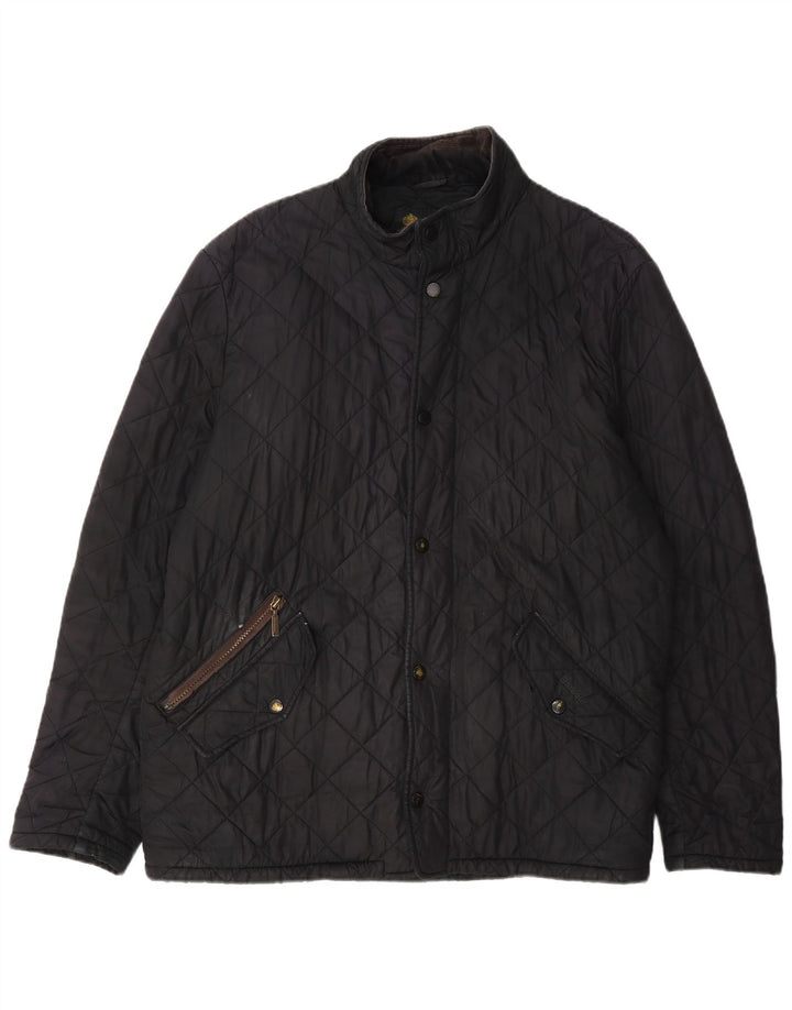 Barbour Veste matelassée pour homme UK 40 Large Noir