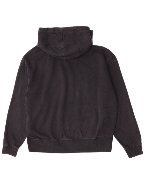 Nike Pull à capuche surdimensionné pour femme UK 10 Petit coton noir