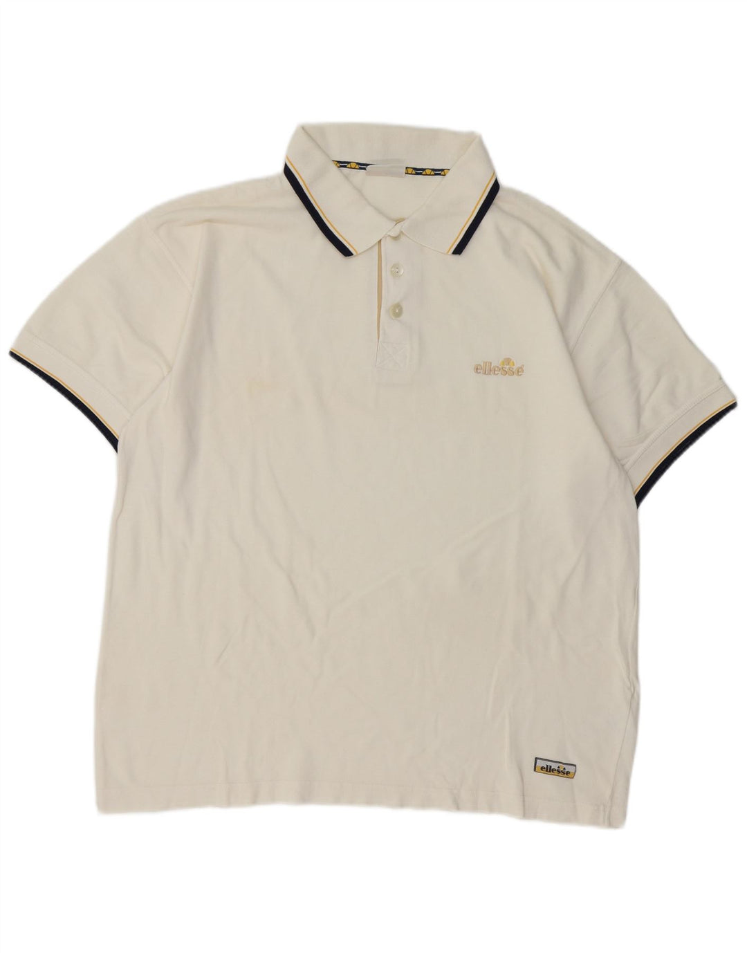 Ellesse Polo Homme Grand Blanc Coton