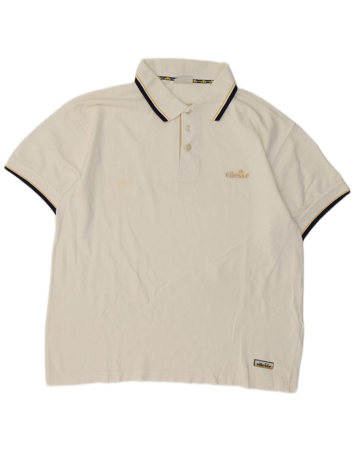 Ellesse Polo Homme Grand Blanc Coton