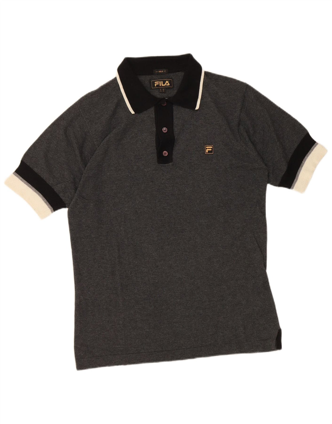 Fila Polo Homme Petit Gris Colorblock Coton