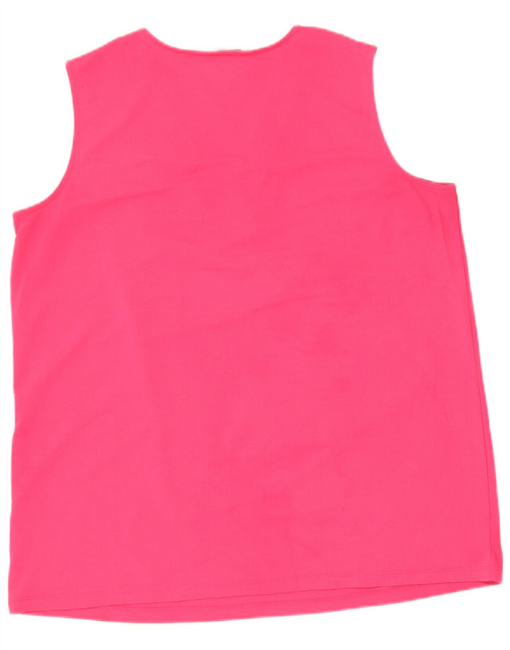 CALVIN KLEIN Débardeur Femme UK 16 Large Rose Polyester