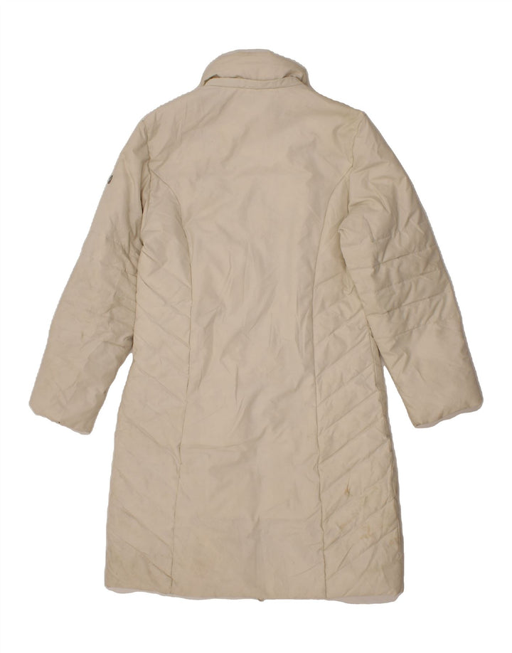 SERGIO TACCHINI Womens Padded Coat IT 46 Large Off White Polyester Vintage Sergio Tacchini and Second-Hand Sergio Tacchini from Messina Hembry 