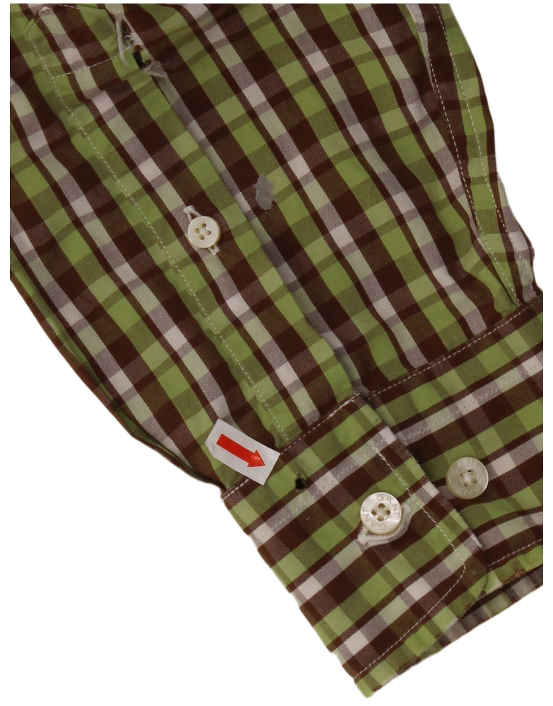 GANT Chemise Regular Fit en Flanelle Homme Vert Moyen à Carreaux en Coton
