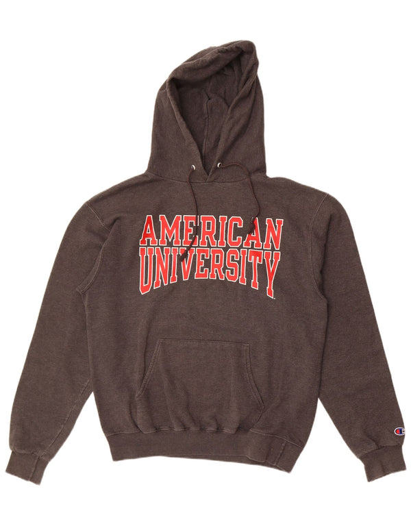 Champion Pull à Capuche American University Graphic Homme Gris Moyen