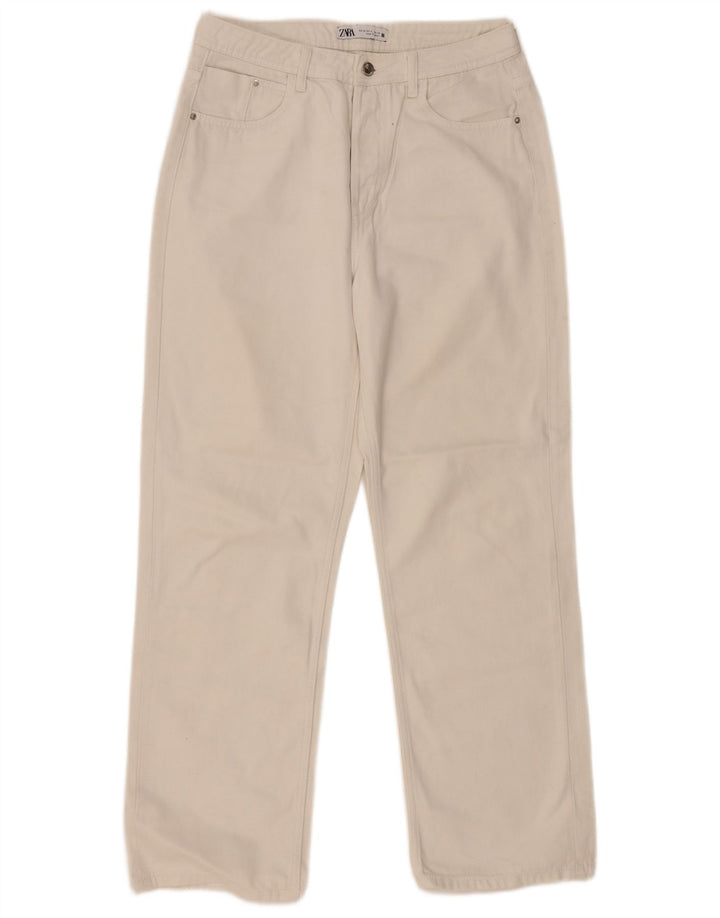 Zara Jean droit pour femme EU 38 Small W28 L29 Blanc