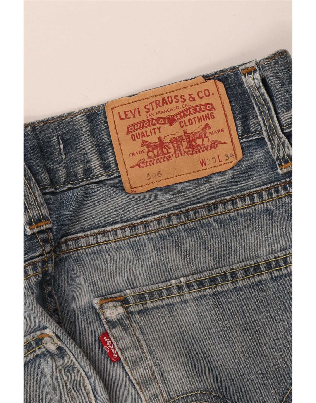 Levi's Jean Droit 506 Coupe Standard Homme Bleu W30 L34
