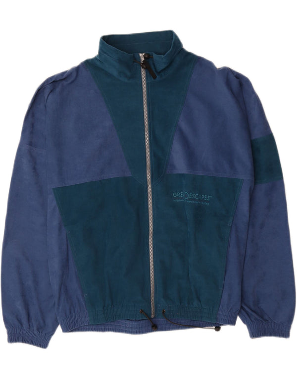 Great Escapes Veste de survêtement pour homme IT 52 Large Bleu Colorblock