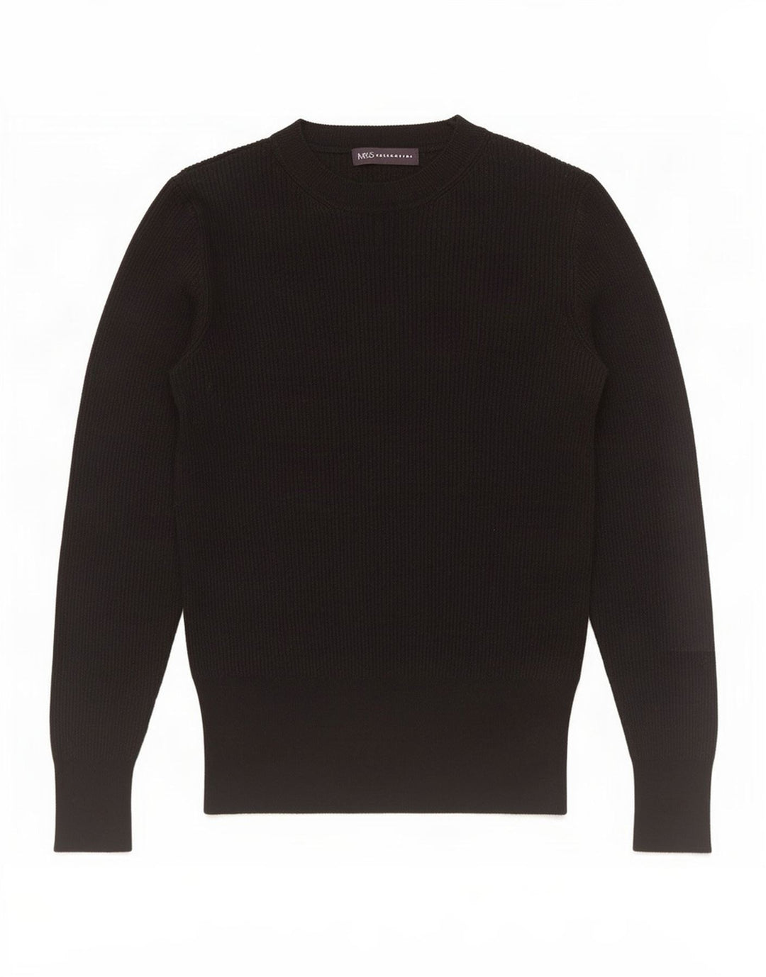 Marks & Spencer Chemisier Top UK 8 Small Noir Viscose Femme