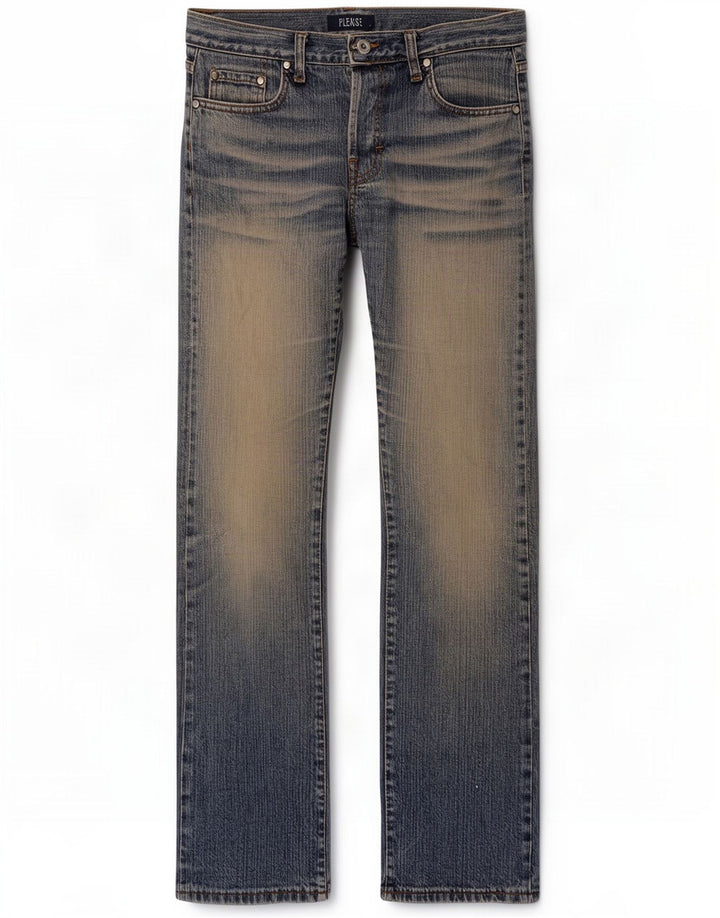 please Jean droit femme moyen W30 L31 bleu coton