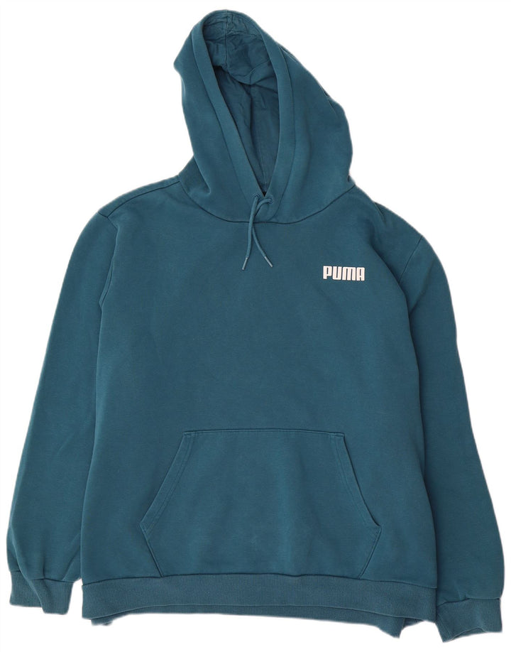 PUMA Pull à capuche pour homme 2XL Bleu Polyester