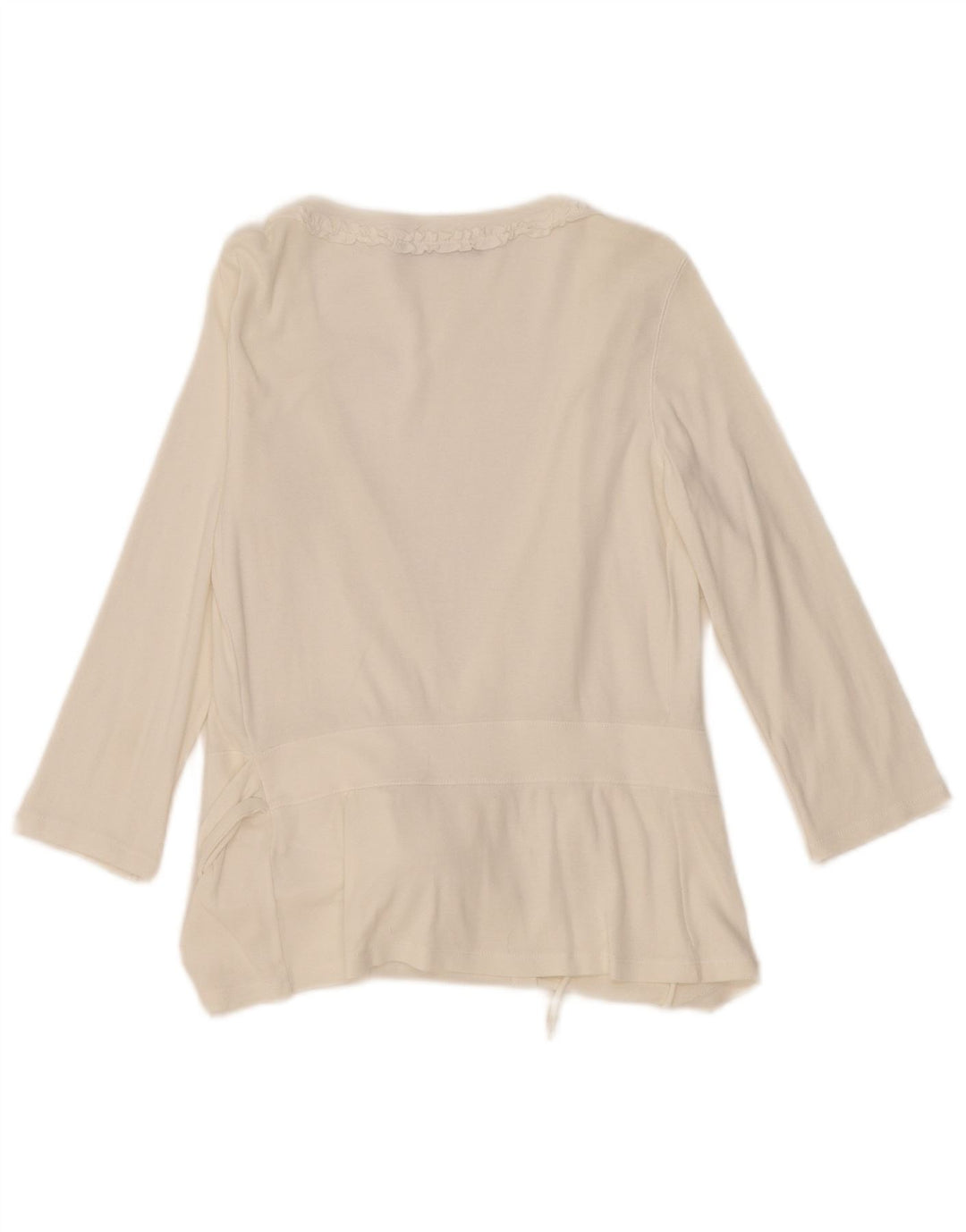 Playlife Chemisier à manches 3/4 pour femme UK 8 Small Blanc