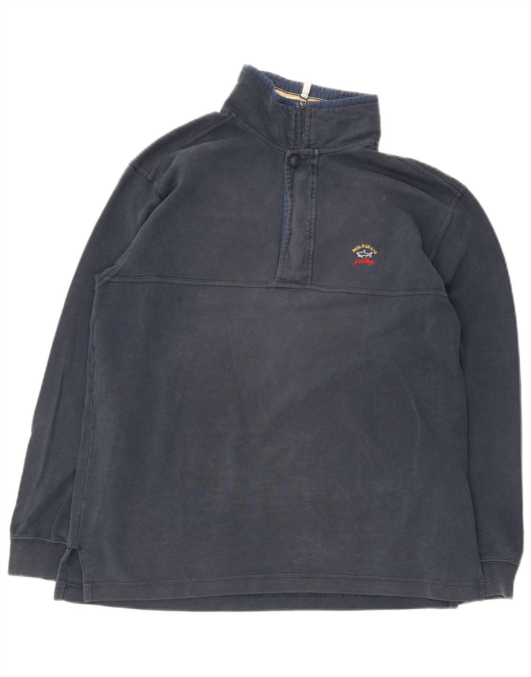 Paul & Shark Sweat-Shirt Yachting Zip Neck Homme Bleu Marine Moyen