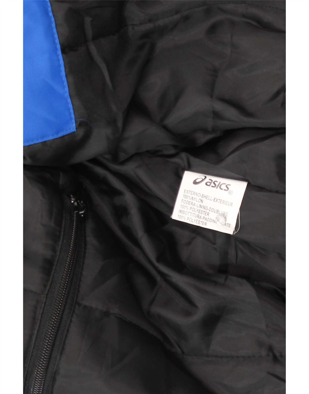 Asics Veste de survêtement pour homme Large Bleu Nylon