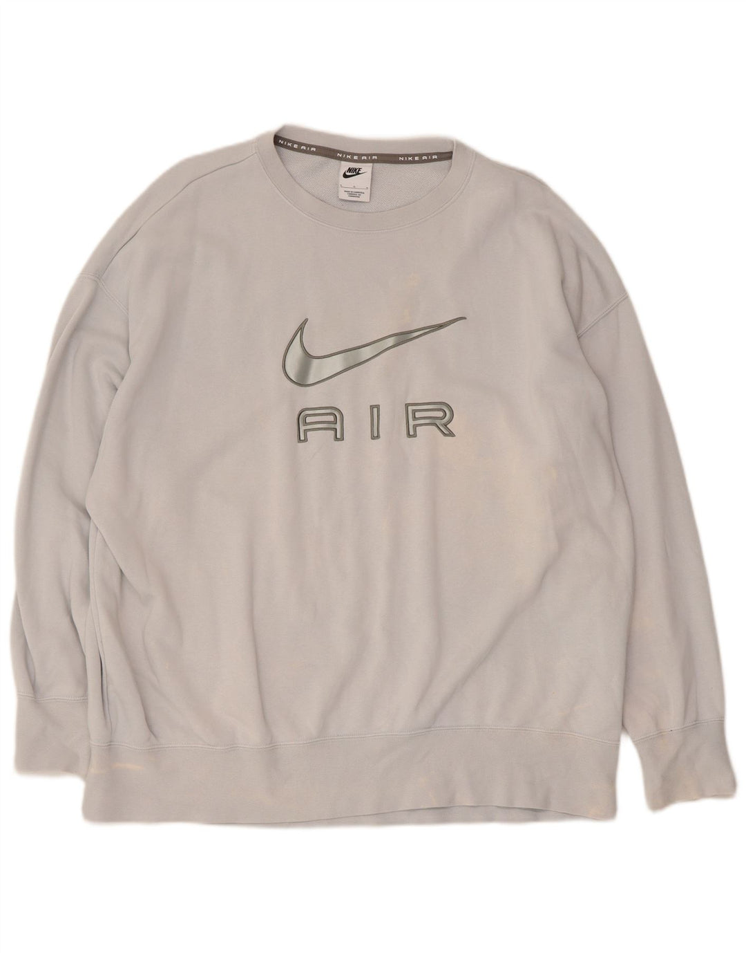 Nike Sweat-shirt graphique pour homme en coton bleu Taille L